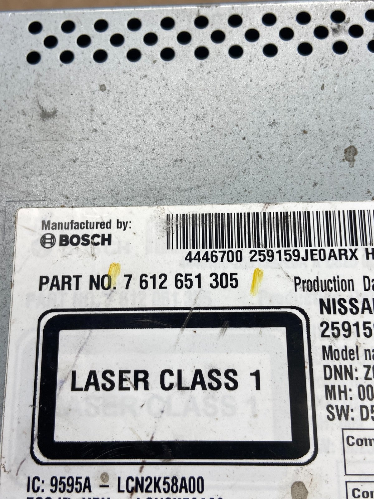 2014 to 2015 Nissan Sentra Juke Radio CD Player AM/FM 259159JE0ARX AE4394 DG4