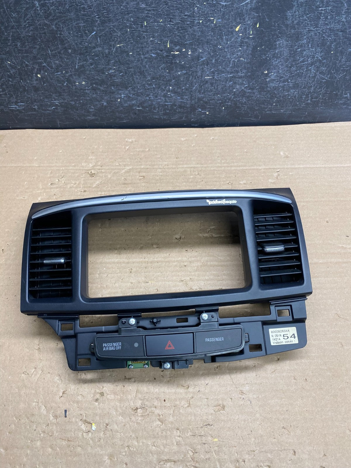 2008-2015 Mitsubishi Lancer Evo 10 X Radio Center Air Vent Bezel AG6460 DG0