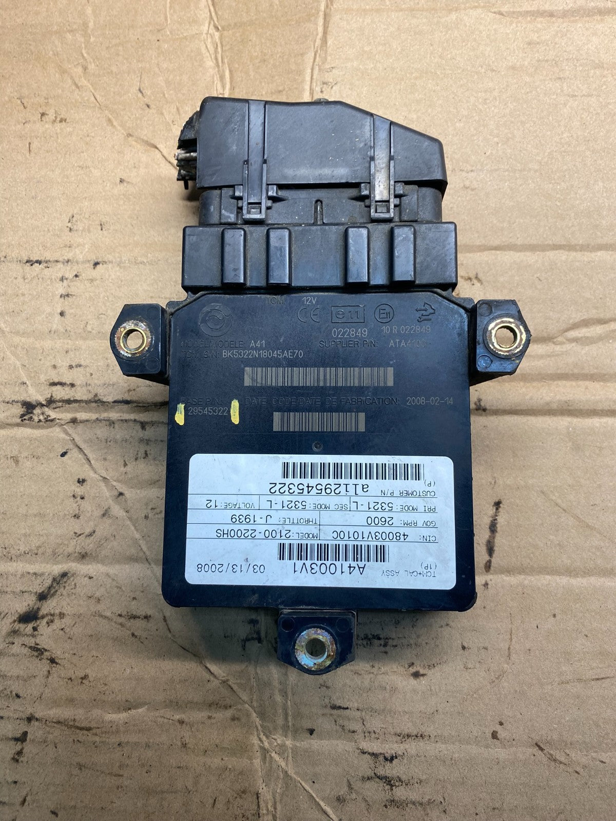 Allison Transmission Control Module 29545322 AA5517 DG0