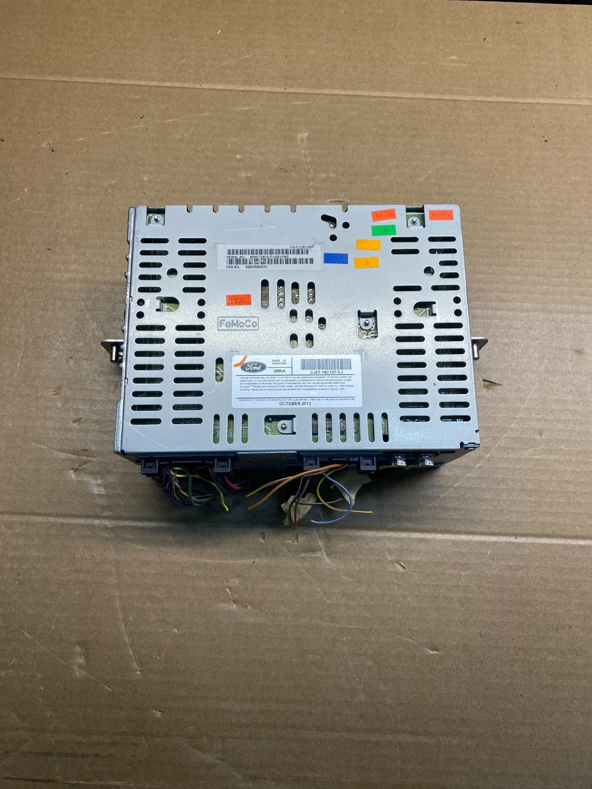 2013 2014 2015 Ford Escape Radio Receiver ID CJ5T-19C107-CJ AD6604 DG4