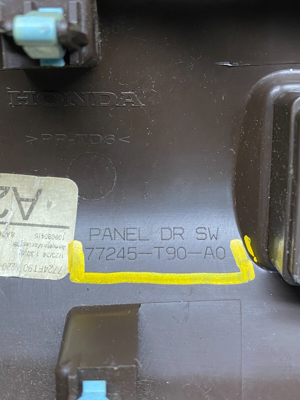 2023 2024 2025 Honda Pilot Left Driver Switch Bezel Trim L5536 DG5