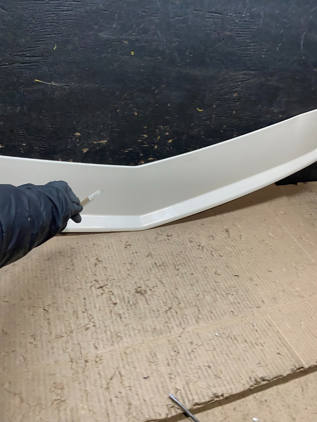 2003 to 2007 Cadillac CTS Trunk Spoiler Wing White OEM X8234 PS5