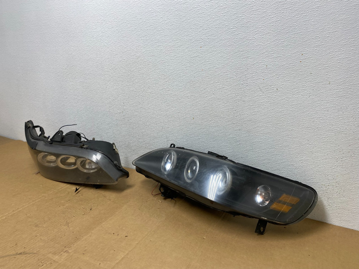 1998=2002 Honda Accord Black Left+Right Set Side LED Black Headlights ac8449 DG1