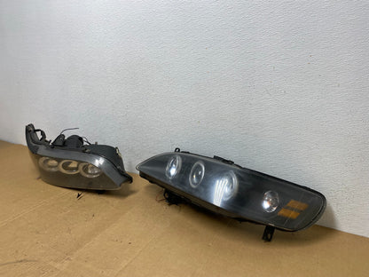 1998=2002 Honda Accord Black Left+Right Set Side LED Black Headlights ac8449 DG1