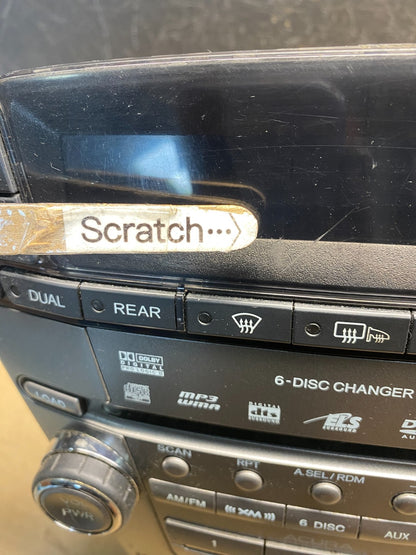 2007 to 2009 Acura Mdx Radio Stereo 6 CD Player Climate Control Pan OE AF0051 DG1