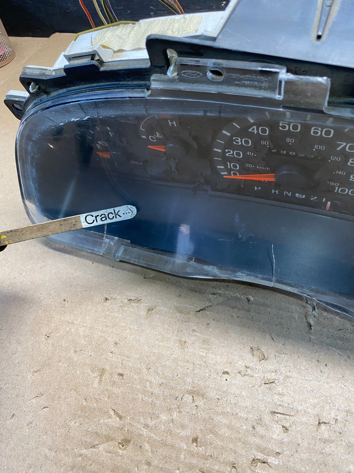 1997 to 2003 Ford E350 VAN Gauge Speedometer Cluster S6601 DG3