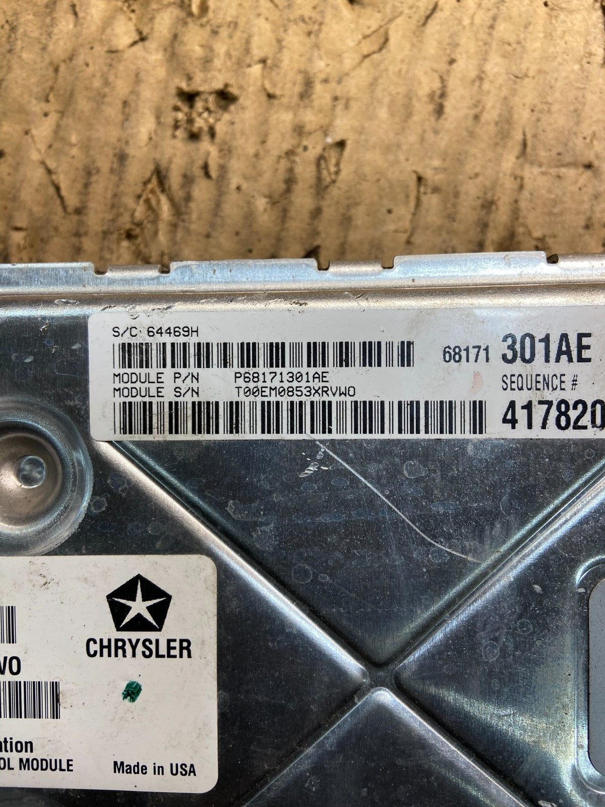 2013 Chrysler 300 Charger Engine Control Module ECM ECU y3705 DG2
