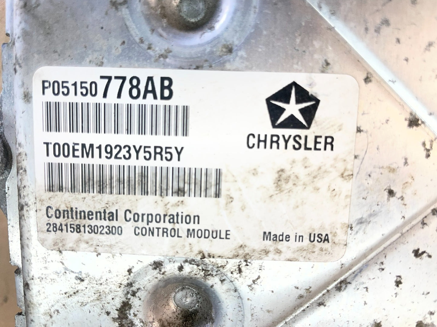 2014 Dodge Avenger Chrysler 200 Engine Computer Control ECM ECU AC5367 DG3