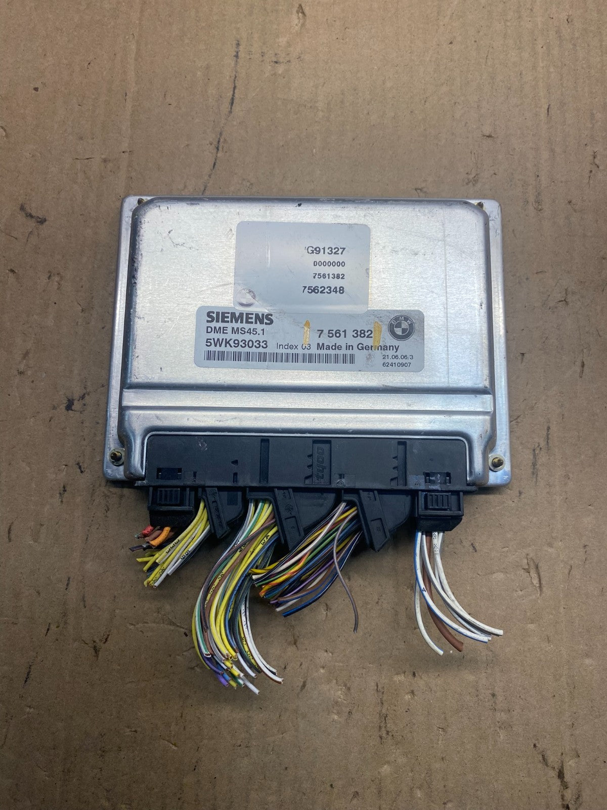 2003 2006 Bmw X3 ECU ECM Engine Control Module Computer 7561382 AE7754 DW0