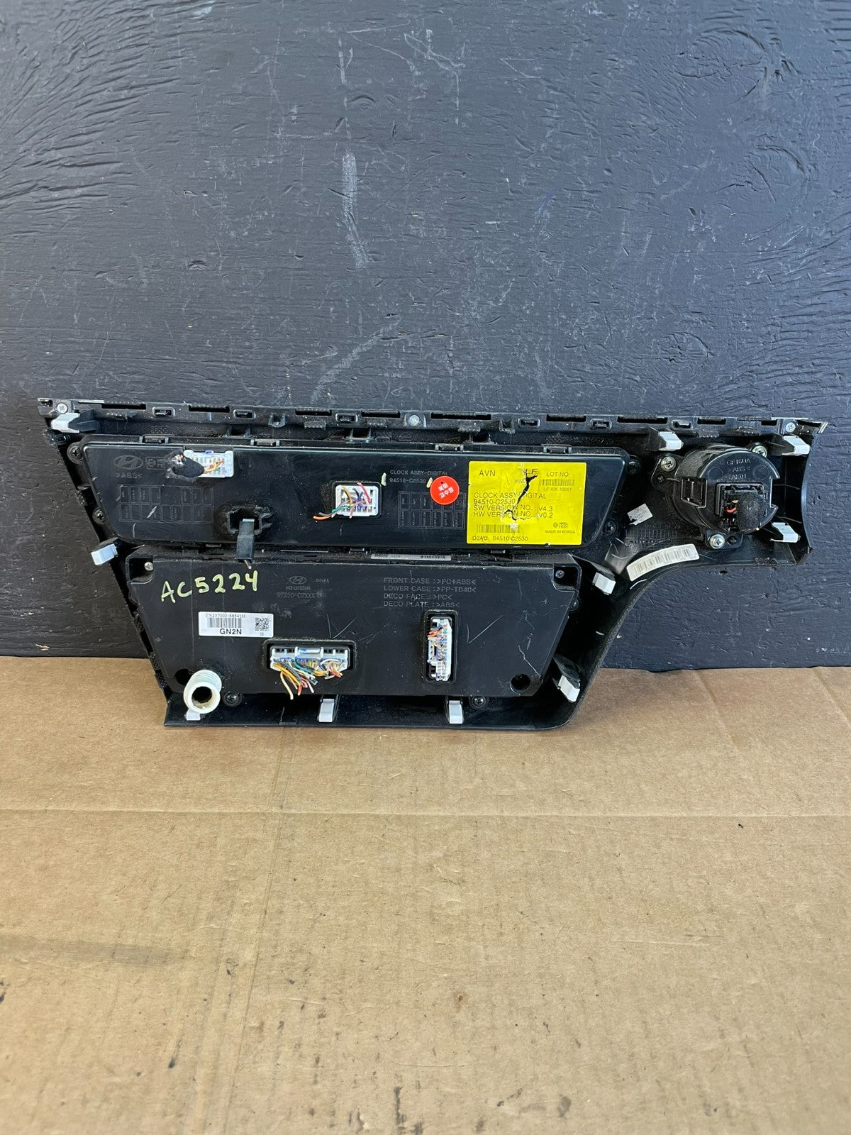 2015 to 2017 Hyundai Sonata Ac Heater Climate Control AC5224 DG5