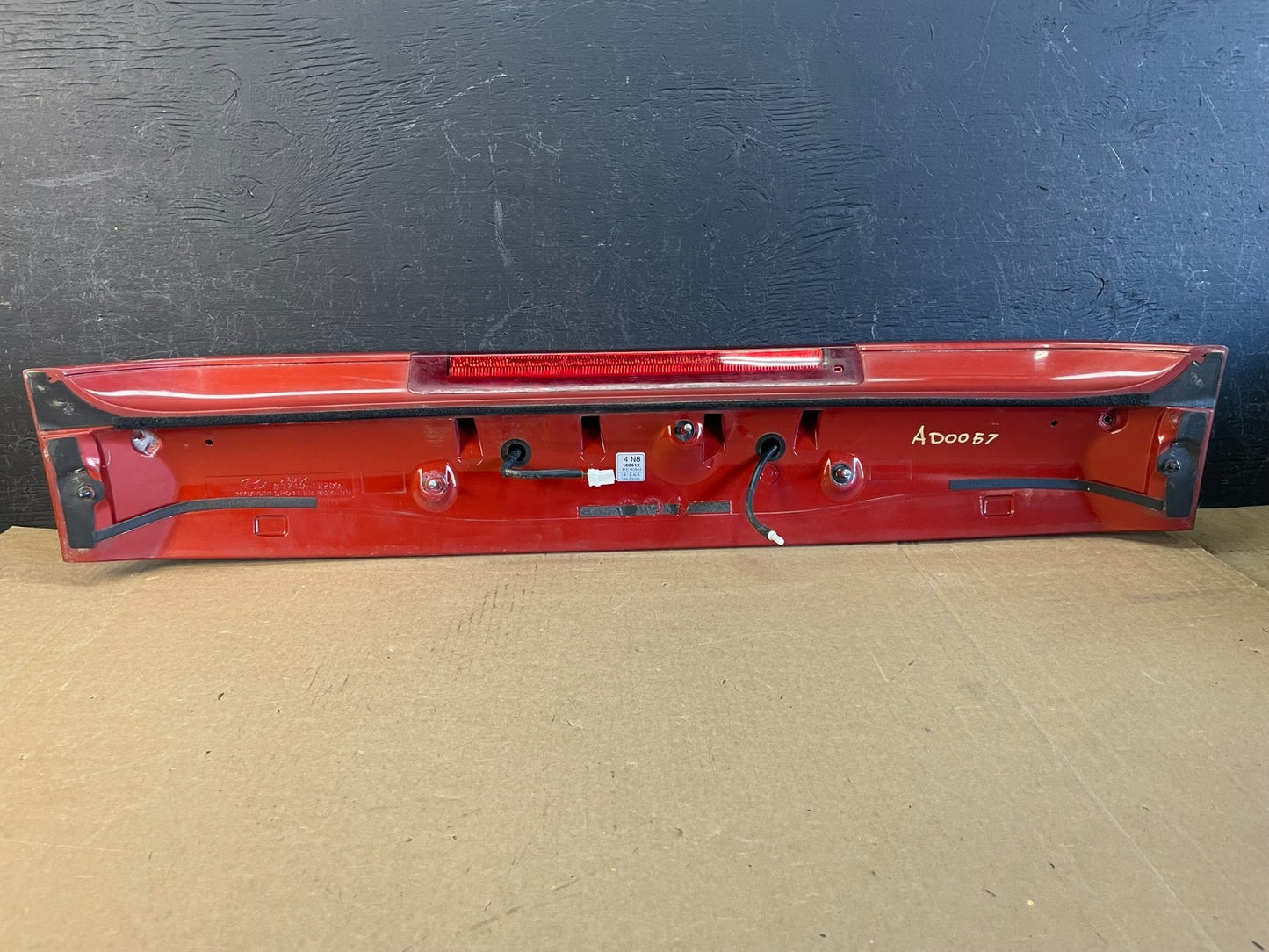 2005 to 2011 Hyundai Accent Trunk Lid Hatch 3rd Brake Light Spoiler AD0057 DG5
