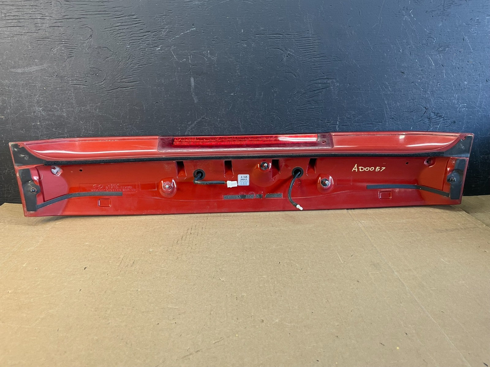 2005 to 2011 Hyundai Accent Trunk Lid Hatch 3rd Brake Light Spoiler AD0057 DG5