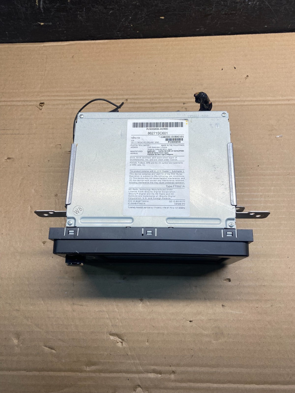 2012 to 2015 Subaru Forester Radio CD Player AM/FM AD9512 DG3