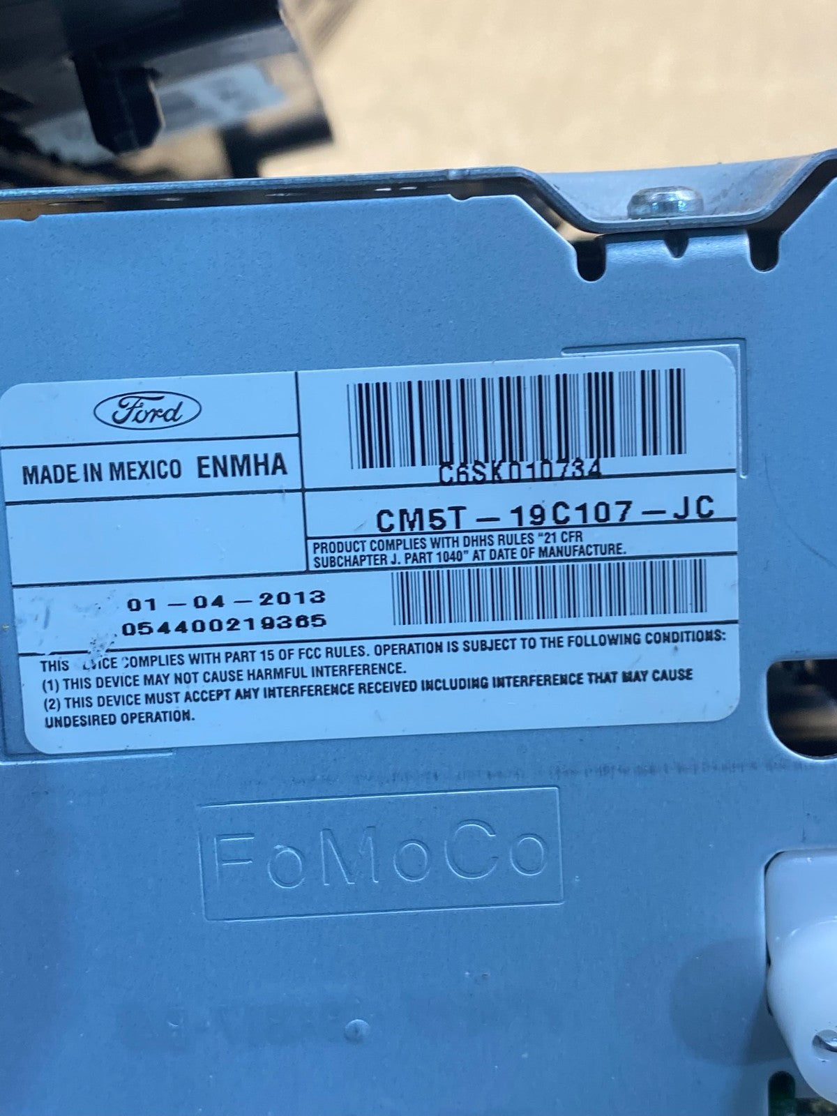 2012 2013 2014 Ford Focus Fusion Radio Screen Receiver AM FM CD MP3 AG7354 DG6