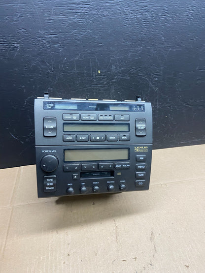 1998 to 2000 Lexus LS400 Dual Climate Control Radio Receiver AB9367 DG0