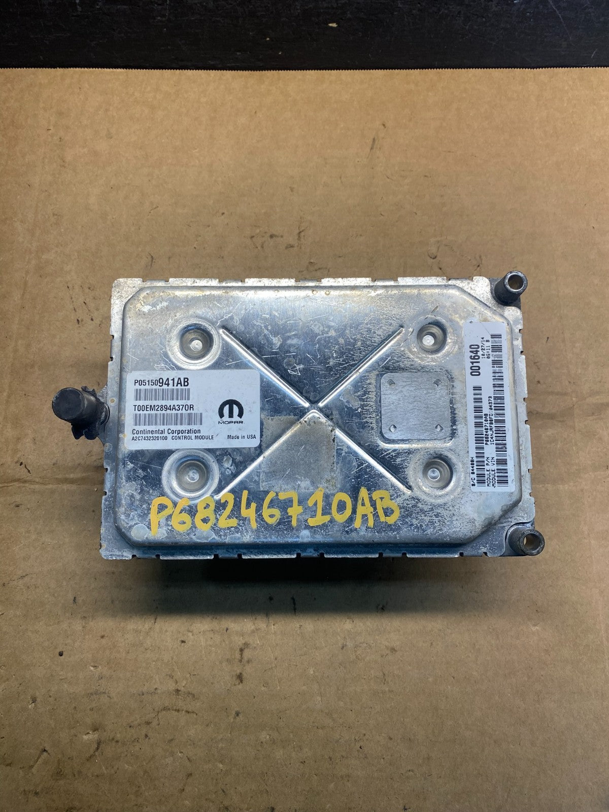 2015-2017 Jeep Compass Patriot Engine Control Module p68246710ab ECU AD7406 DG1