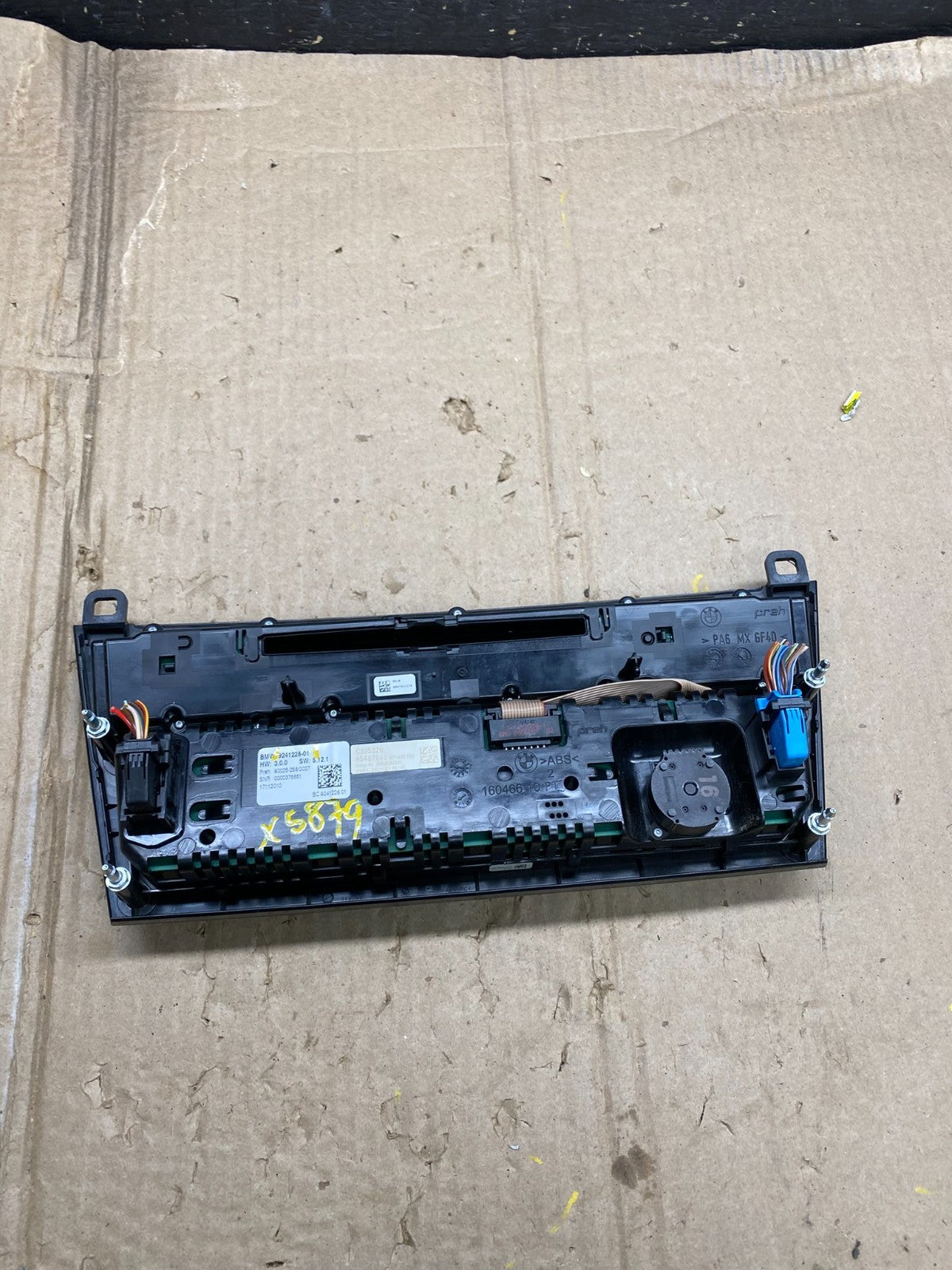 2009-2015 BMW F01 740i 750i Heater Ac Climate Radio Stereo Control OEM X5879 DG4
