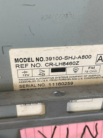 2005 to 2010 Honda Odyssey Am Fm Cd Player Radio Receiver AC4902 DG7