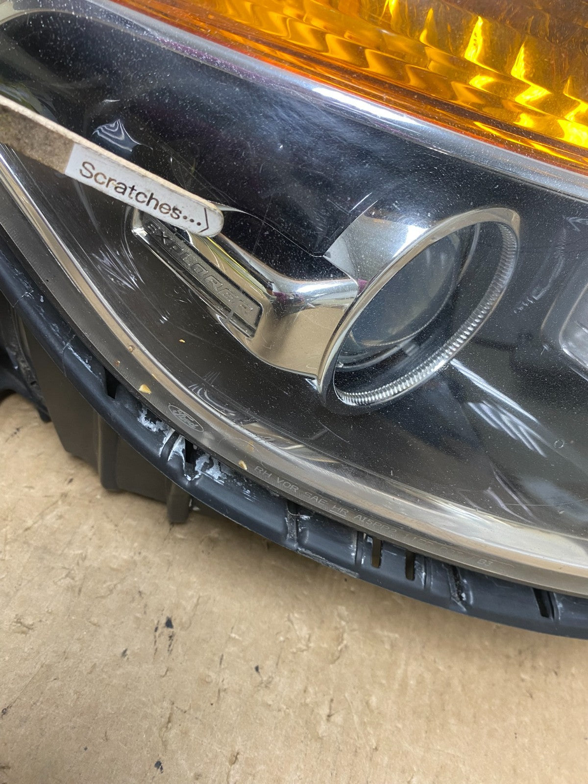 2011 to 2015 Ford Explorer Right Passenger Halogen Headlight AF9815 DW3