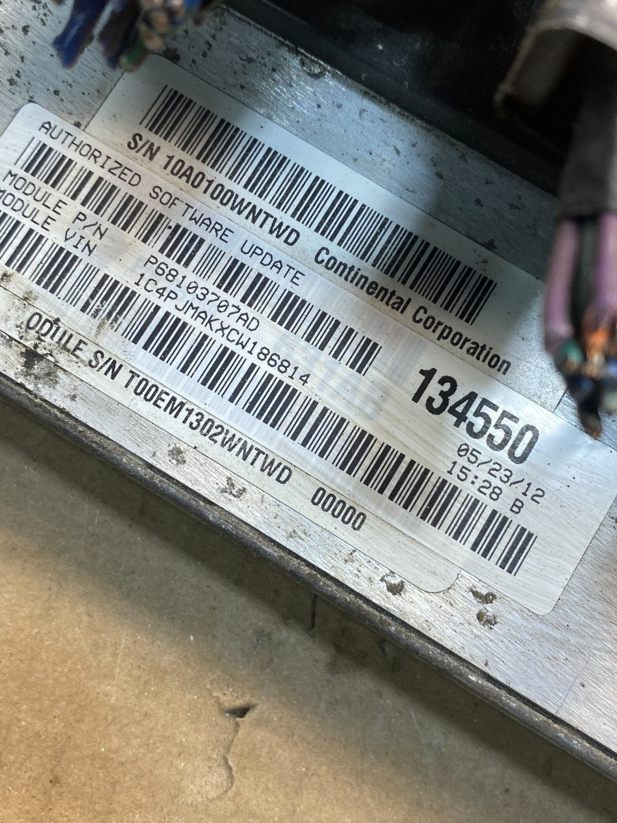 2012 Jeep Liberty 3.7L Engine Control Unit ECU ECM P68103707AD ah7463 DG2