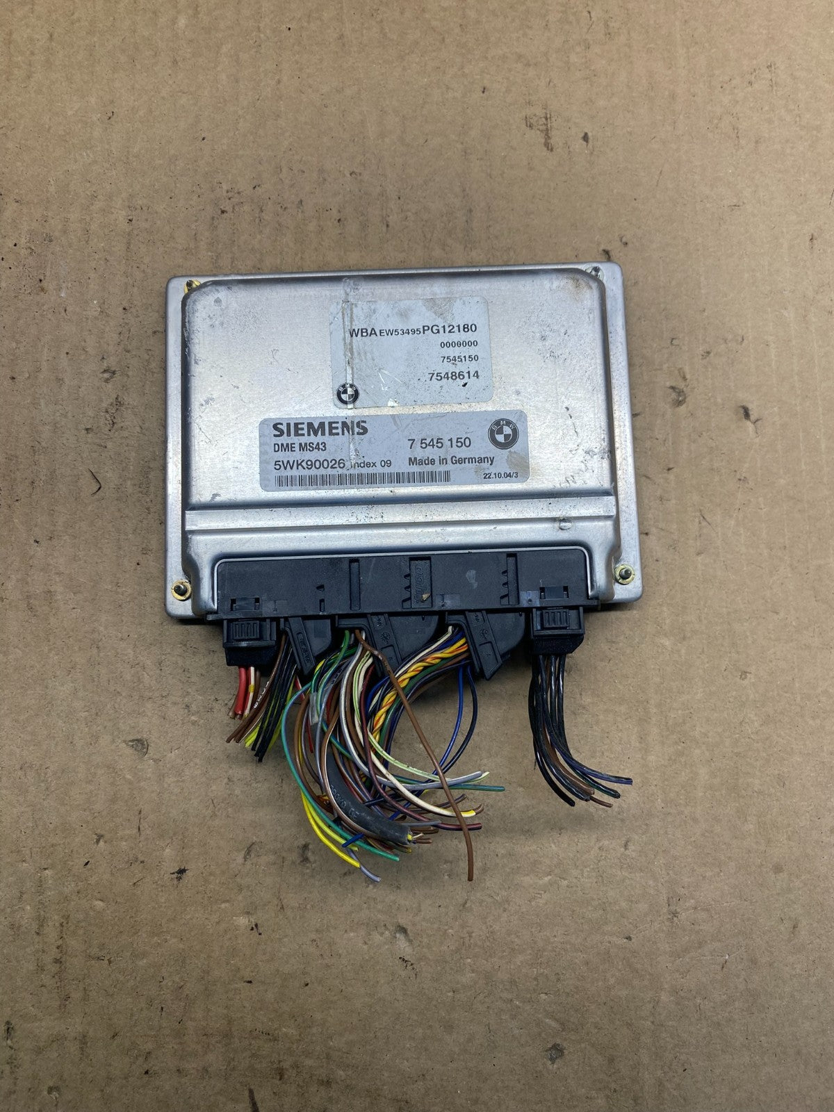 2003 to 2005 BMW X5 ECM ECU Engine Control Computer Module 7545150 AG7087 DG0