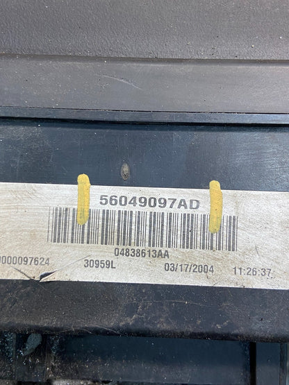 2004 2005 Dodge Durango Fusebox Fuse Box Relay Body BCM Control Module AE4656 DG6