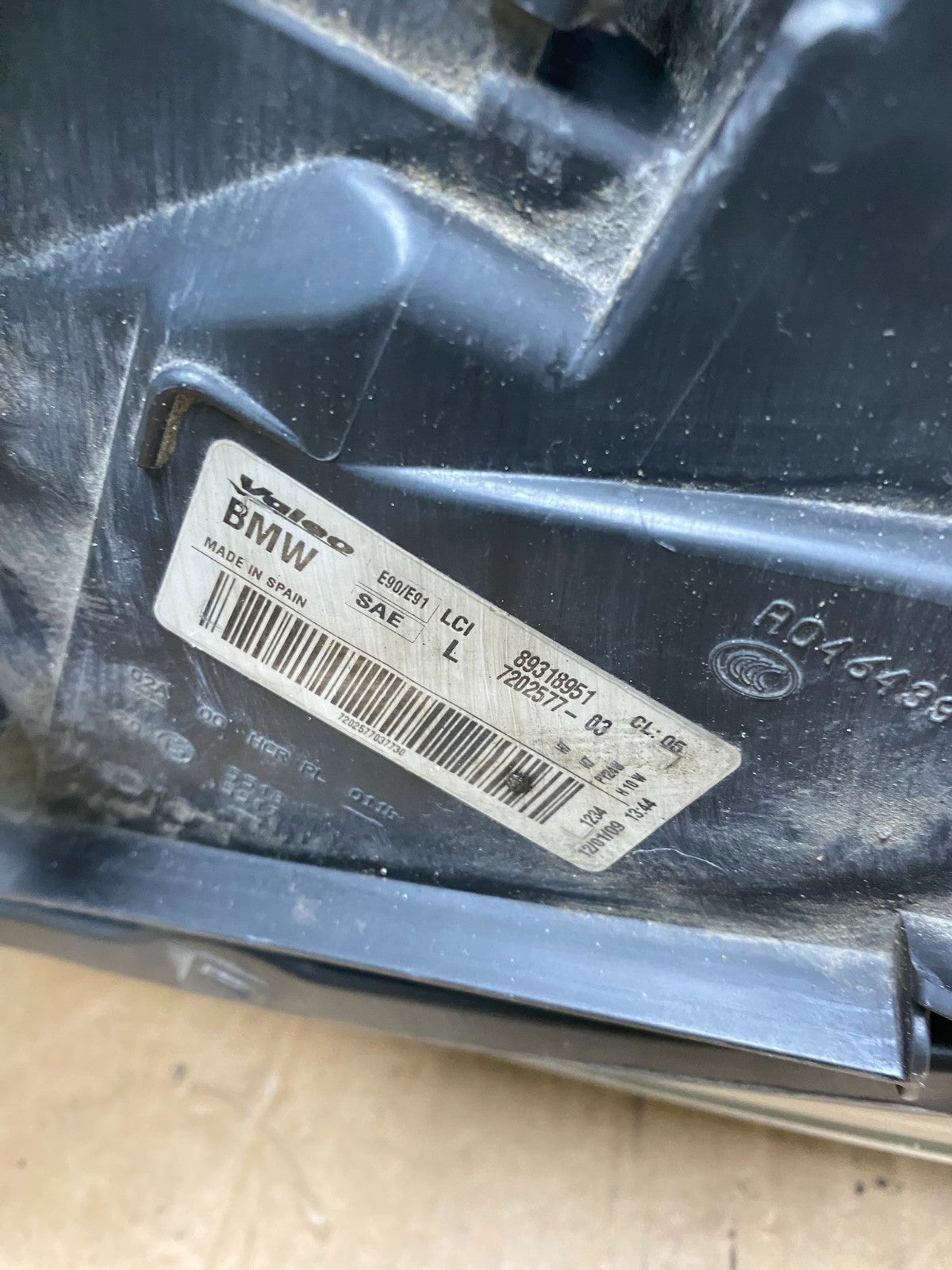 2009-2011 Bmw 3 Series 328i 4/D Sedan Left Driver Headlight Halogen AD6255 DW11