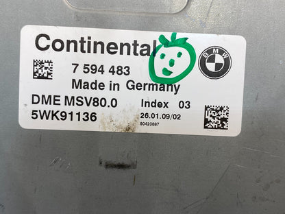 2007 to 2014 BMW X5 ECM ECU Engine Control Computer Module 7594483 af7772 DG2