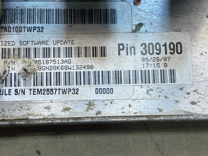2008 Jeep Liberty Dodge Nitro 3.7L Engine Control Unit ECU ECM ag6205 DG2