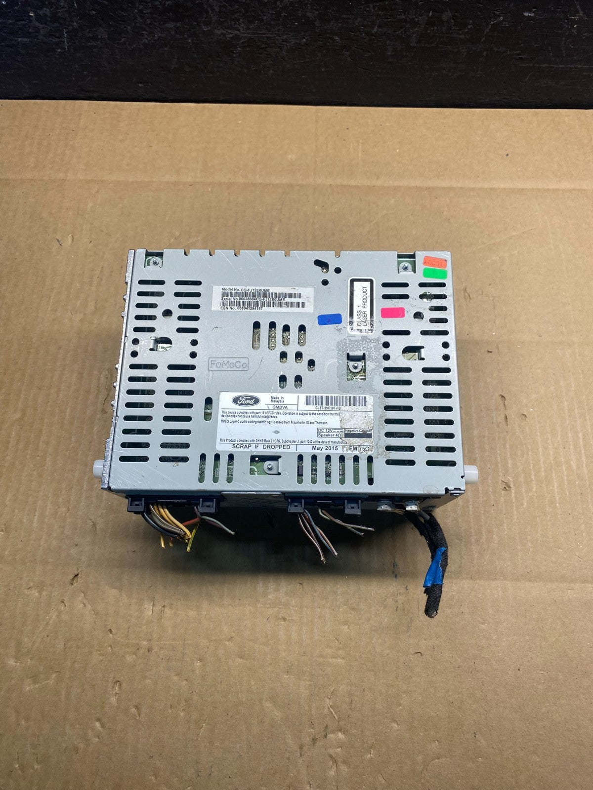 2015 2016 Ford Escape Radio Receiver ID cj5t-19c107-fb AD1578 DG4