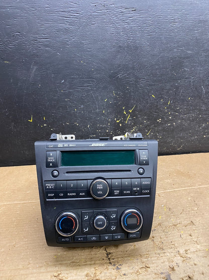 2007 to 2009 Nissan Altima Radio Cd Mp3 Player AUX Climate Control X1532 DG0