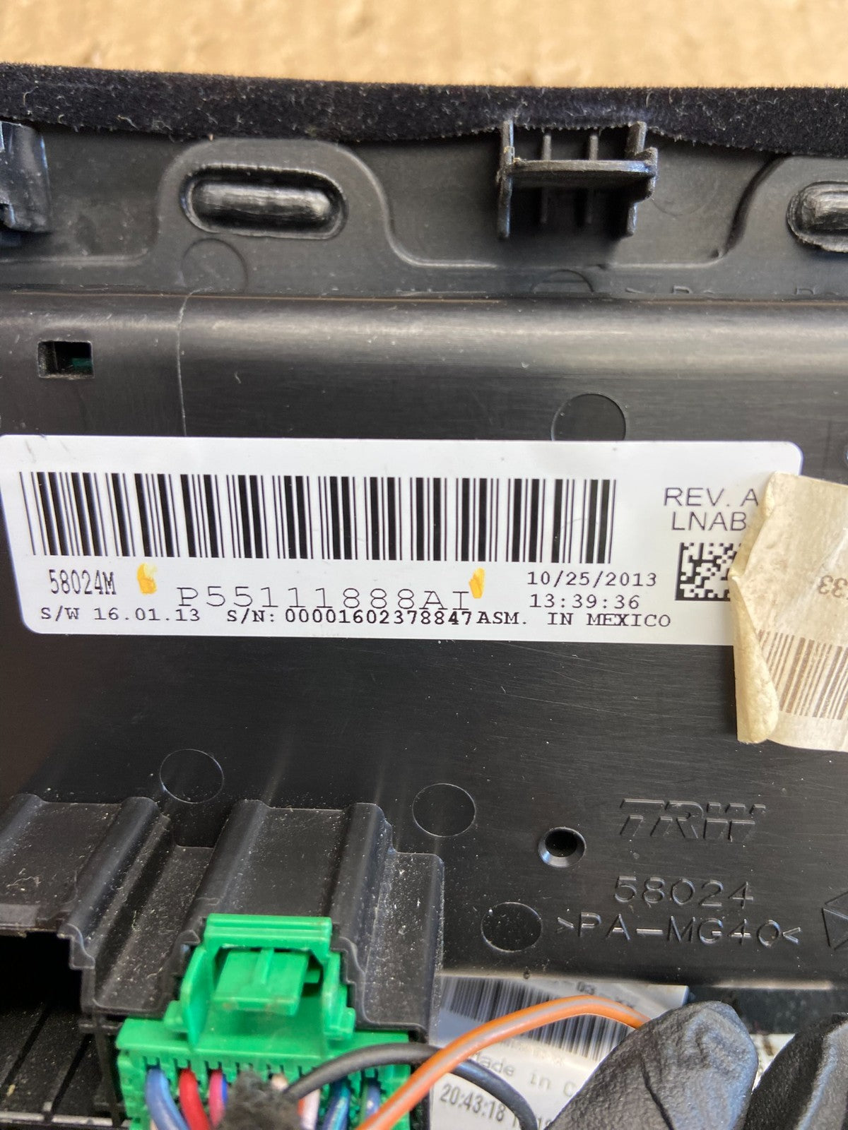 2011-2014 Chrysler 200 Heater AC Climate Switch Temperature Control AD2344 DG4