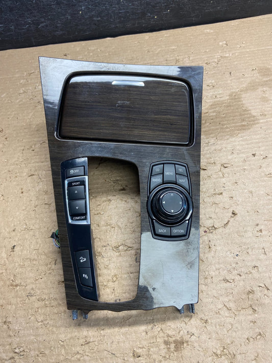 2009 to 2012 BMW 740i 750i F01 Center Shifter Console Trim Cup Switch AH1181 DG0