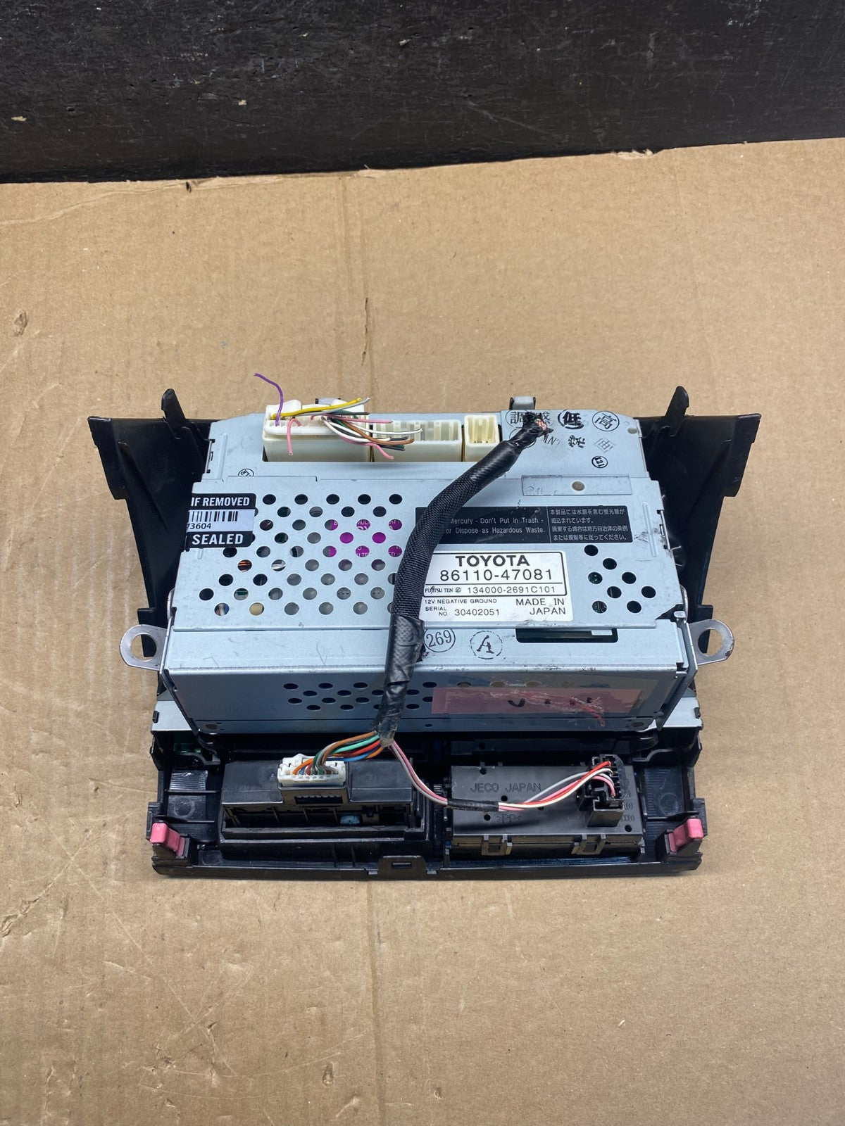 2006 to 2009 Toyota Prius Radio Stereo Receiver Screen Display AG1702 DG4