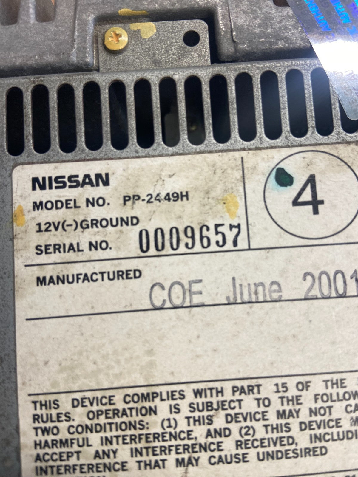 2002 to 2004 Nissan Frontier Xterra AM/FM CD Car Radio ah5286 DG5