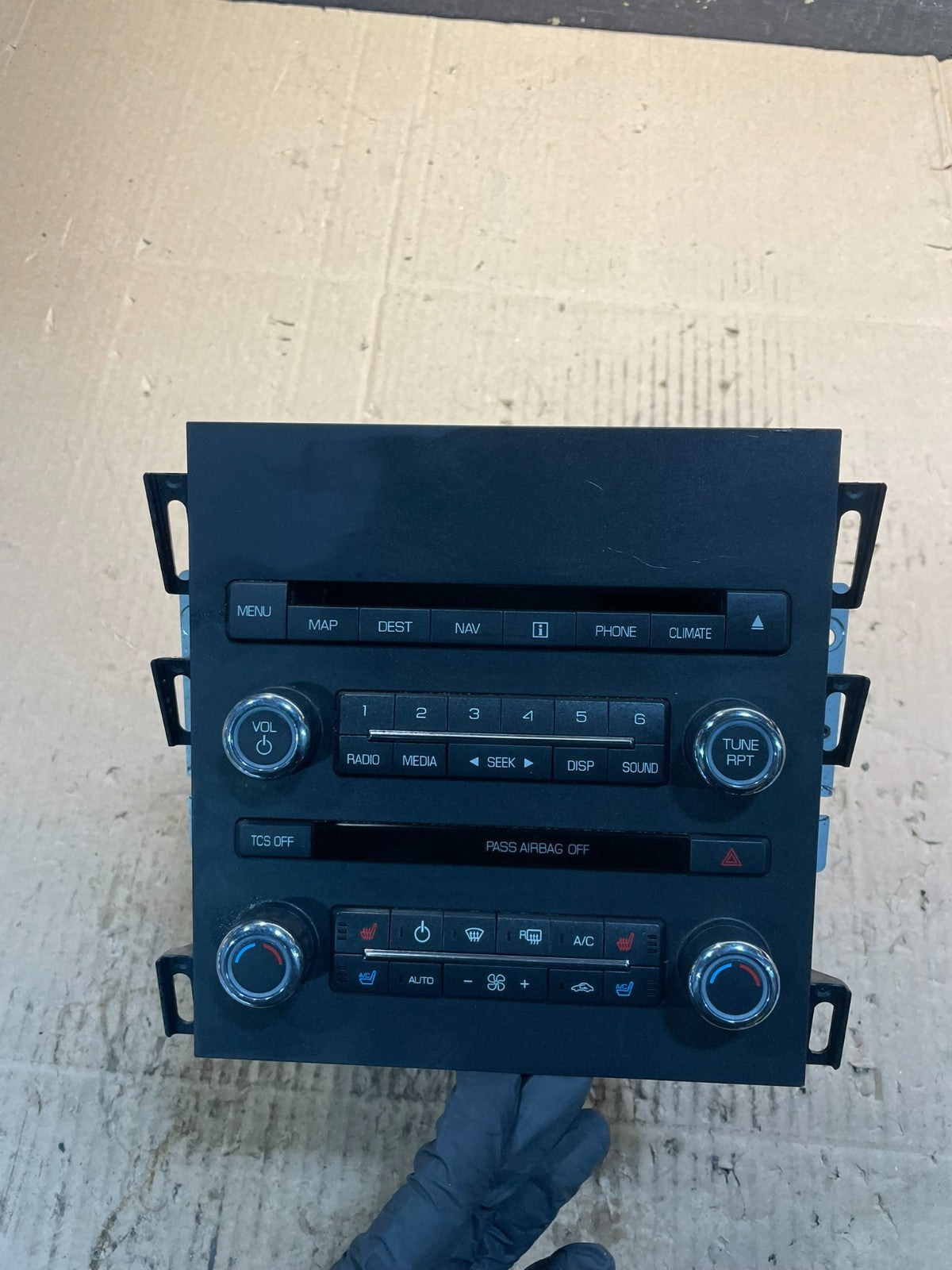 2011 2012 Lincoln Mkz Radio Navigation Hvac Climate Control Panel v2021 DG0