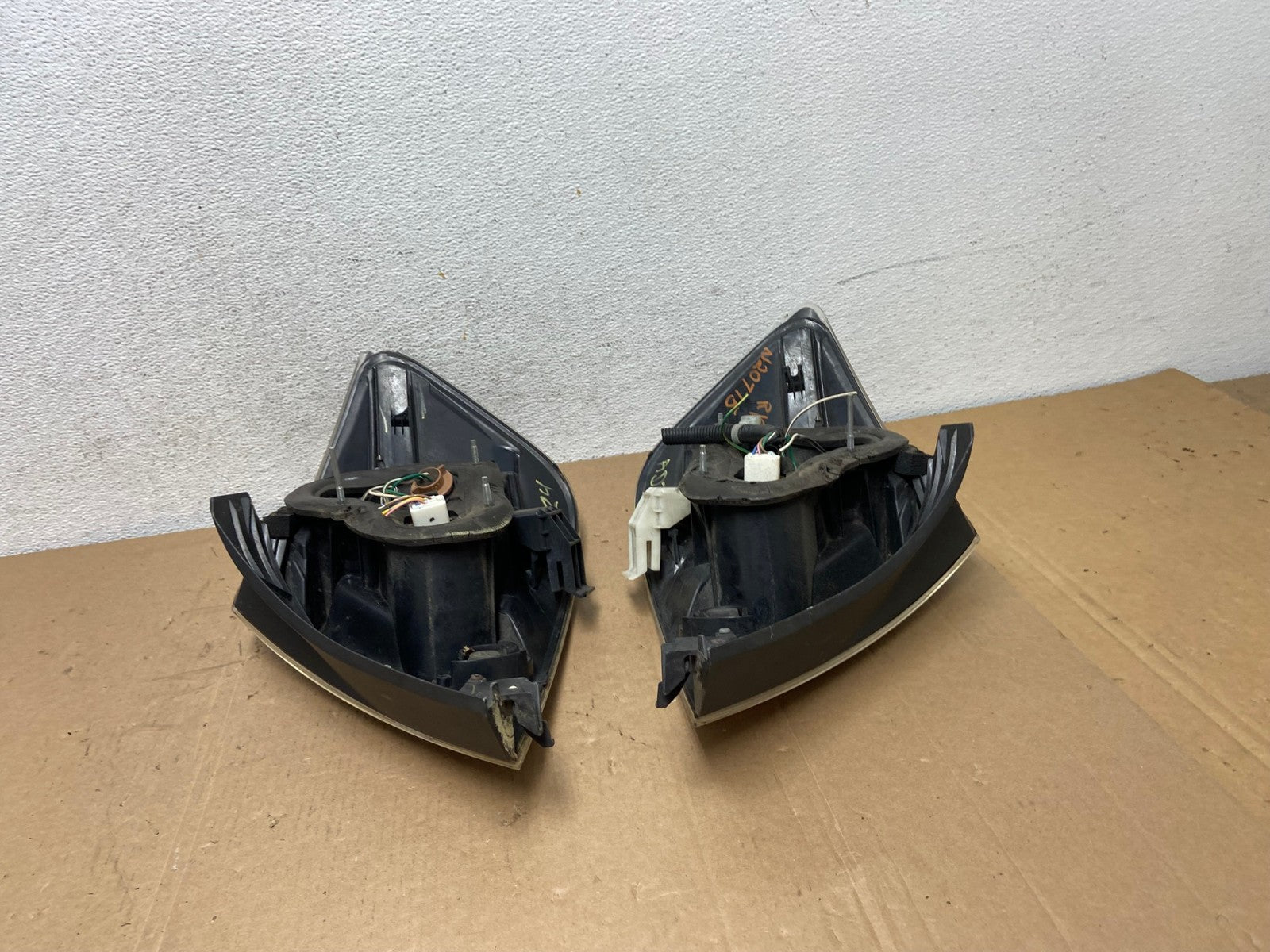 2007 to 2010 Scion TC Left+Right Set Black Tail Lights AD7924 LK10