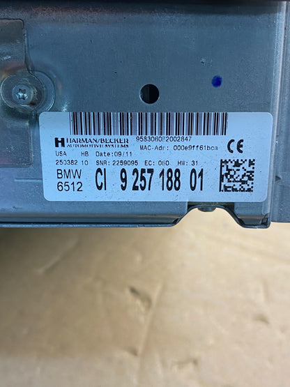 2012 2013 2014 BMW 335i Radio Receiver CD Player Unit 925718801 AD4935 DG6