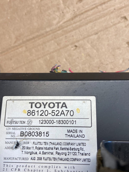 2009 - 2012 Toyota Yaris Radio Stereo CD Player Receiver W/ Air Vents AF1968 DG5