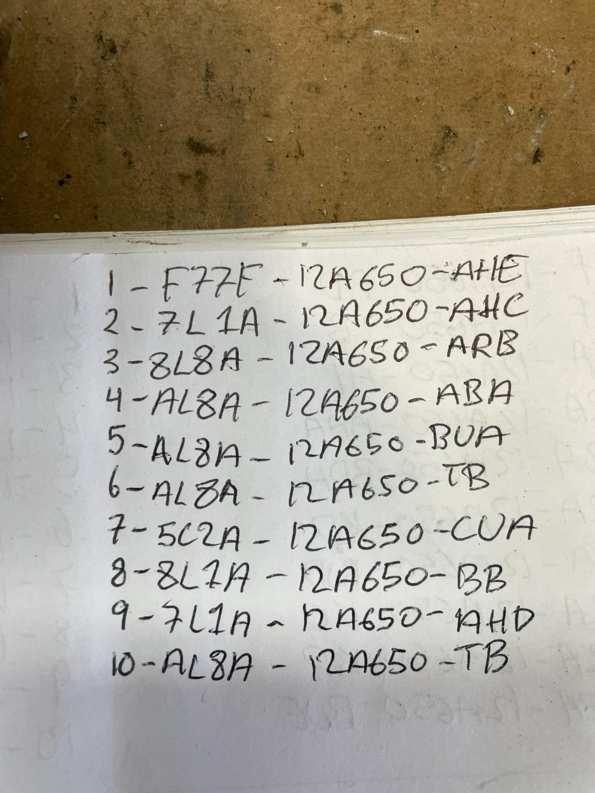 Mix of 10 Ford ECM Engine Computer Module Z81482