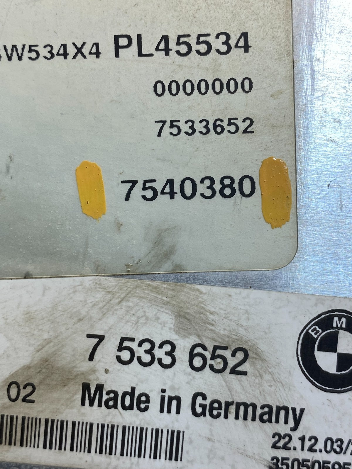 2004 to 2005 BMW 330i ECU ECM Engine Control Module Computer ad7380 DG2