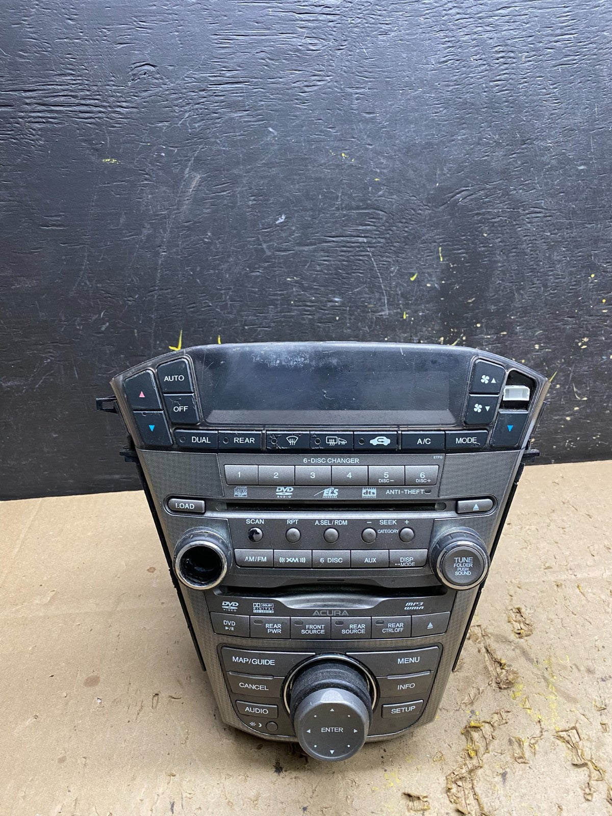 2007 to 2009 Acura Mdx Radio Stereo 6 CD Player Climate Control Pan OEM U5810 DG0