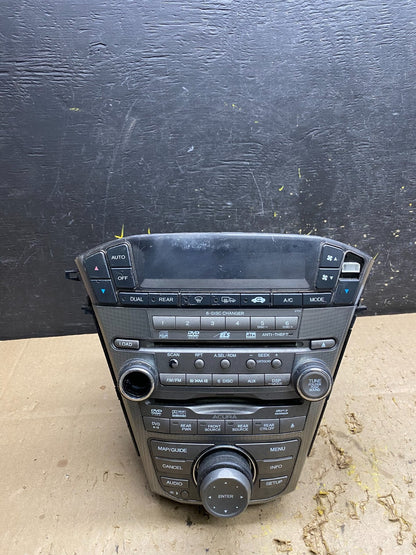 2007 to 2009 Acura Mdx Radio Stereo 6 CD Player Climate Control Pan OEM U5810 DG0