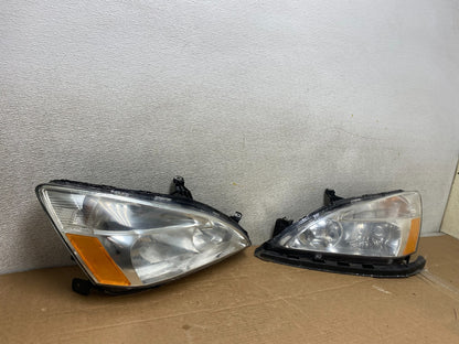 2003 - 2007 Honda Accord Left+Right Set Halogen Headlights Z1363 DW2