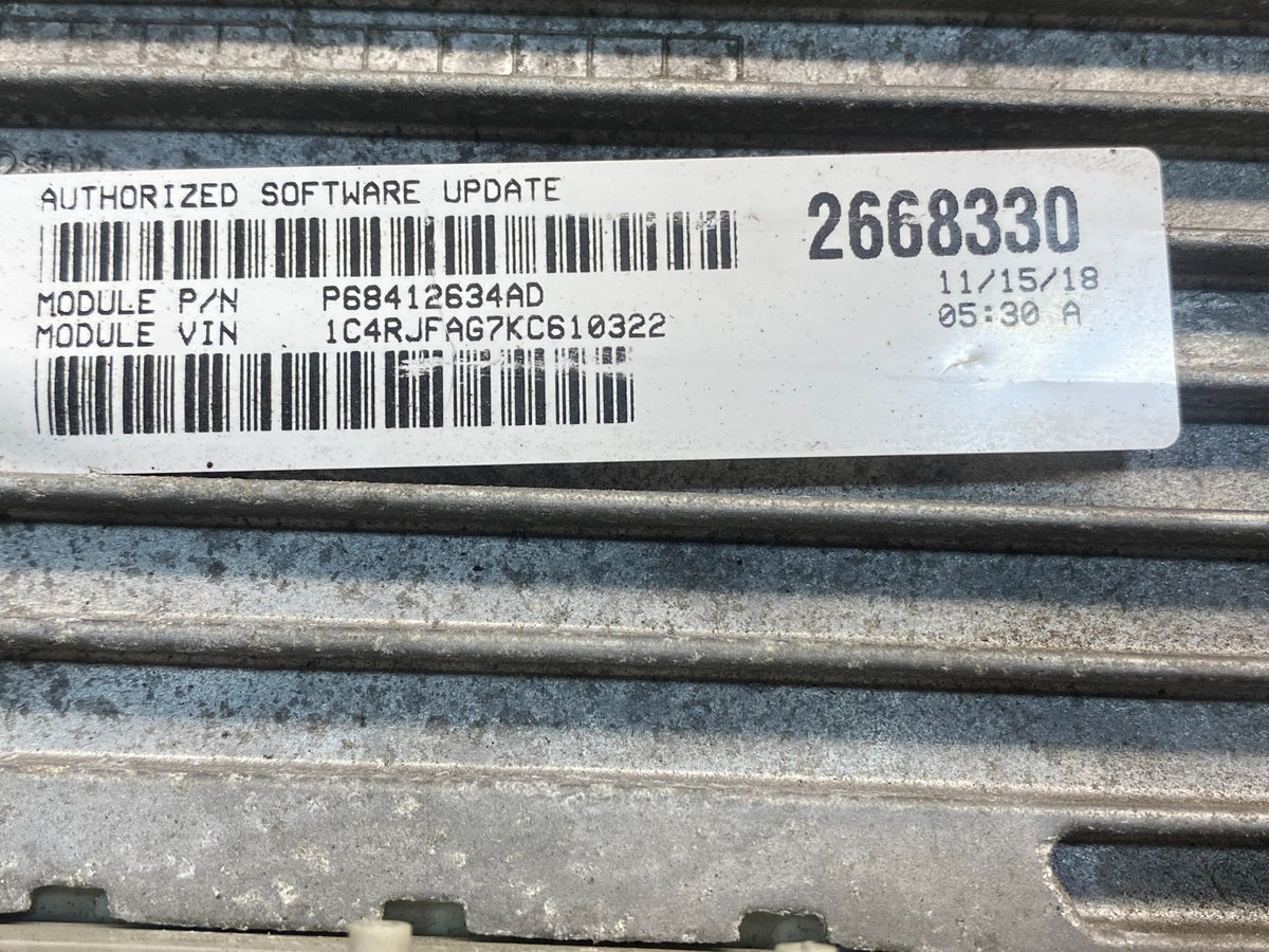 2018 2019 Jeep Grand Cherokee Durango 3.6L Ecm Ecu Computer Module AH4882 DG2