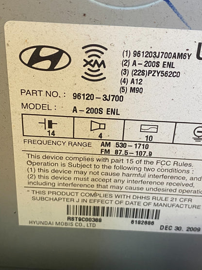 2007 - 2012 Hyundai Veracruz Auto Climate Temp Control Radio Bezel AF3857 DW6