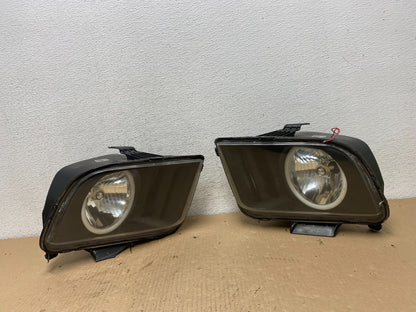 2005 to 2009 Ford Mustang Left+Right Set Side Black LED Headlights AF3198 DG0