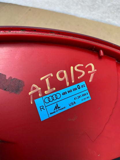 2001-2005 Audi A6 Wagon Right Passenger RH Side Tail Light AI9157 LK7