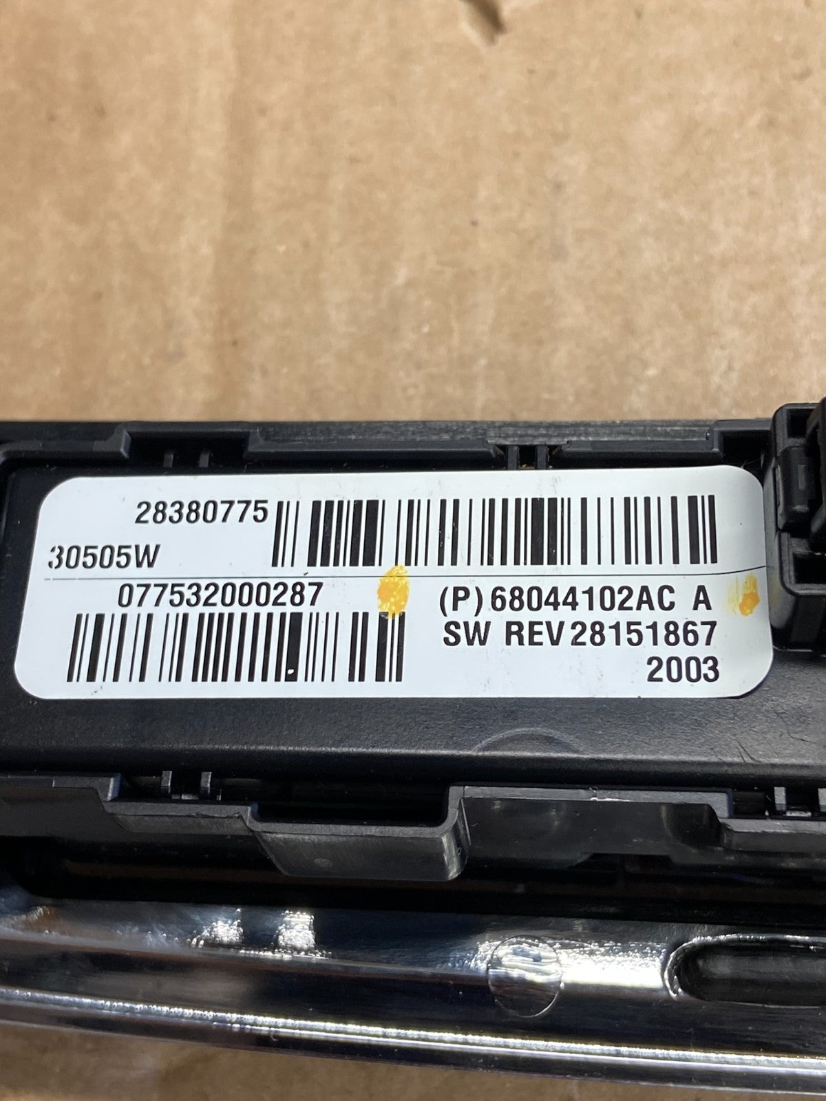 2011-2014 Chrysler 200 Dash Radio Bezel Trim Clock Hazard Bezel AH5661 DG4