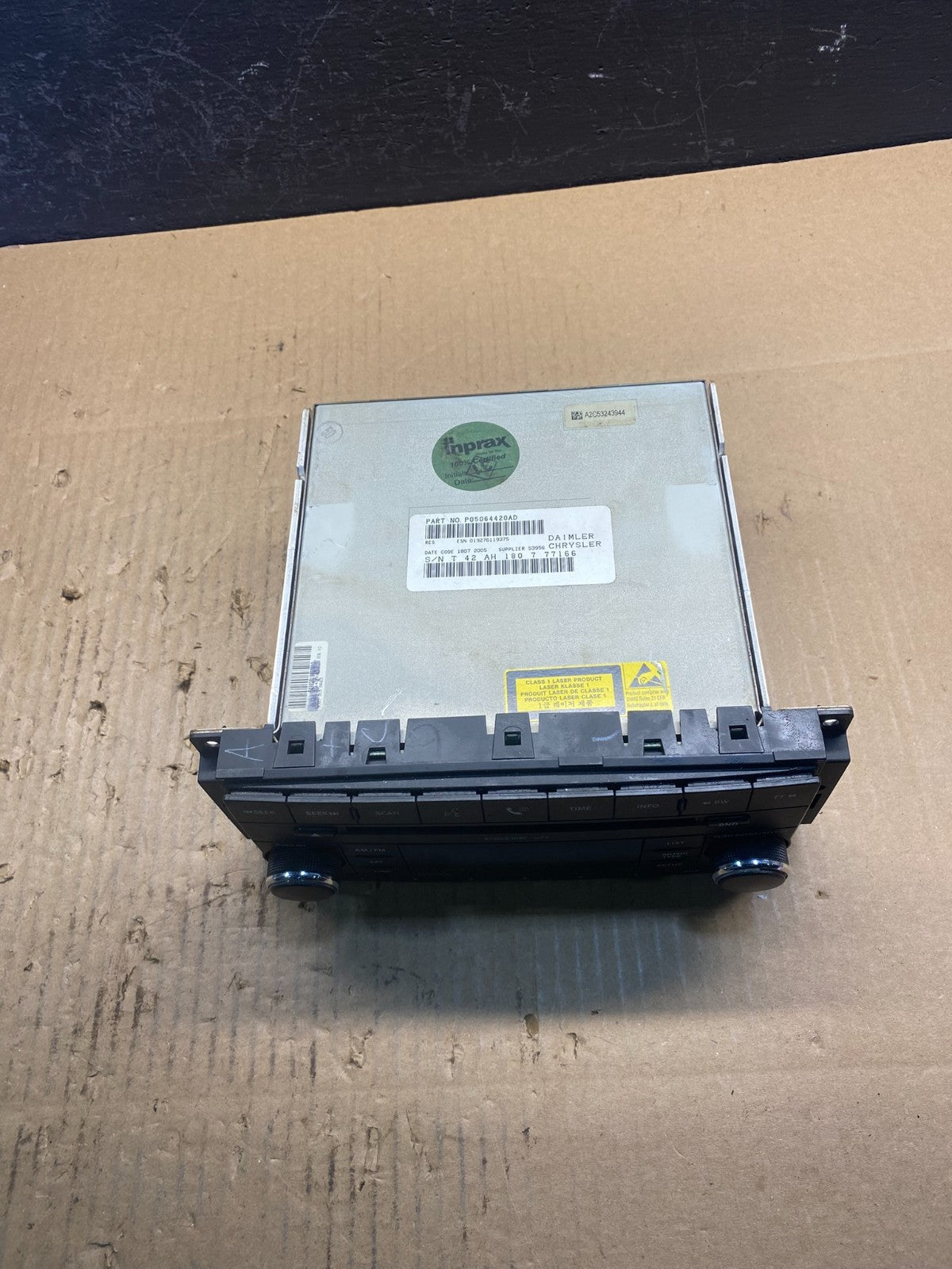 2007-2012 Chrysler Dodge Jeep Ram Radio CD MP3 AUX Receiver AC2700 DG3